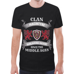 Clan MacIntyre Family Tartan 2D T-shirt Abercrombie Tartan Clan Tartan T-Shirt   