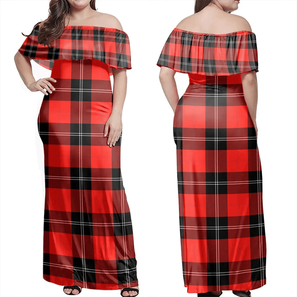 Clan Ramsay Modern Tartan Hawaii Dress XV37 Clan Ramsay Tartan Hawaii Dress   