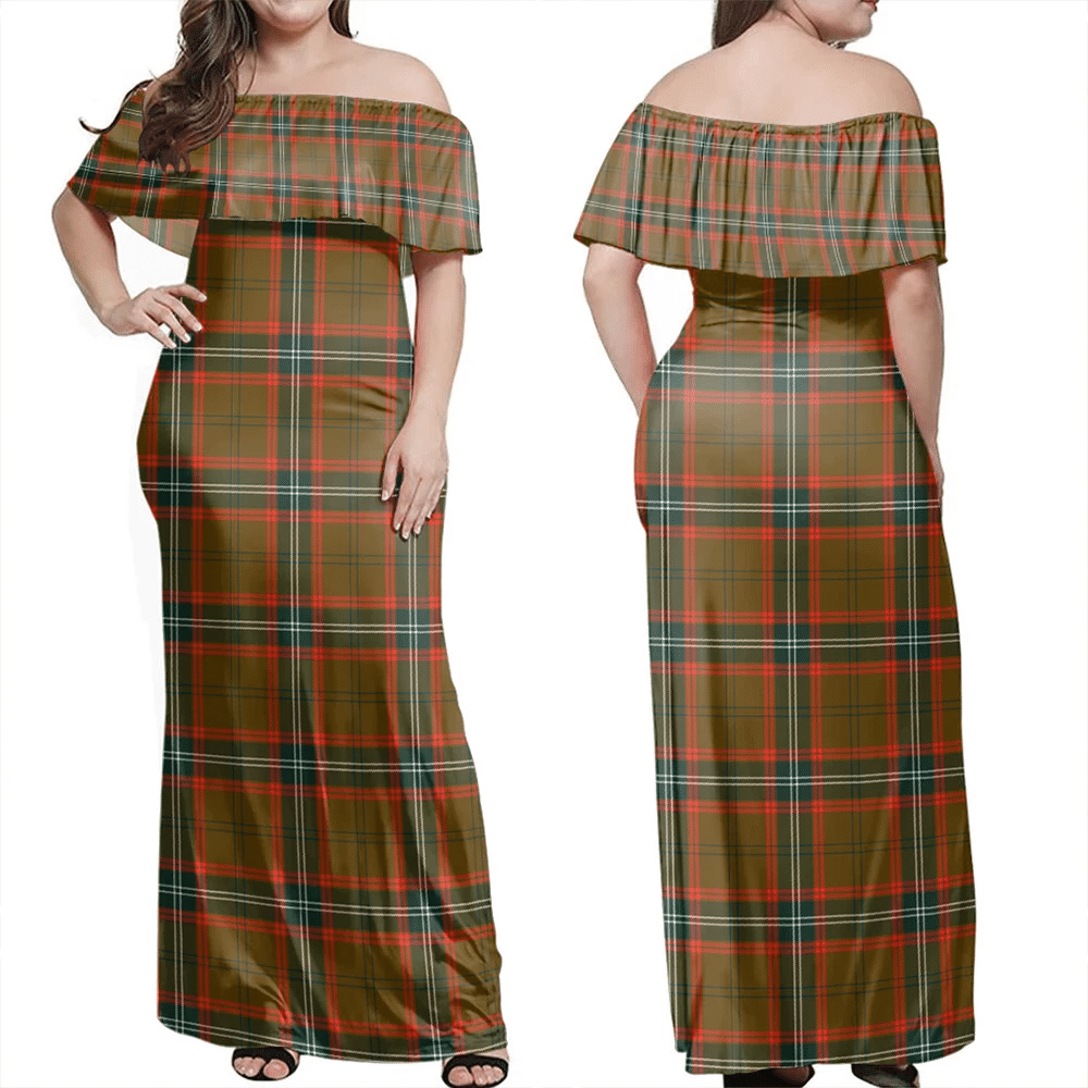 Clan Seton Hunting Modern Tartan Hawaii Dress QG34 Clan Seton Tartan Hawaii Dress   