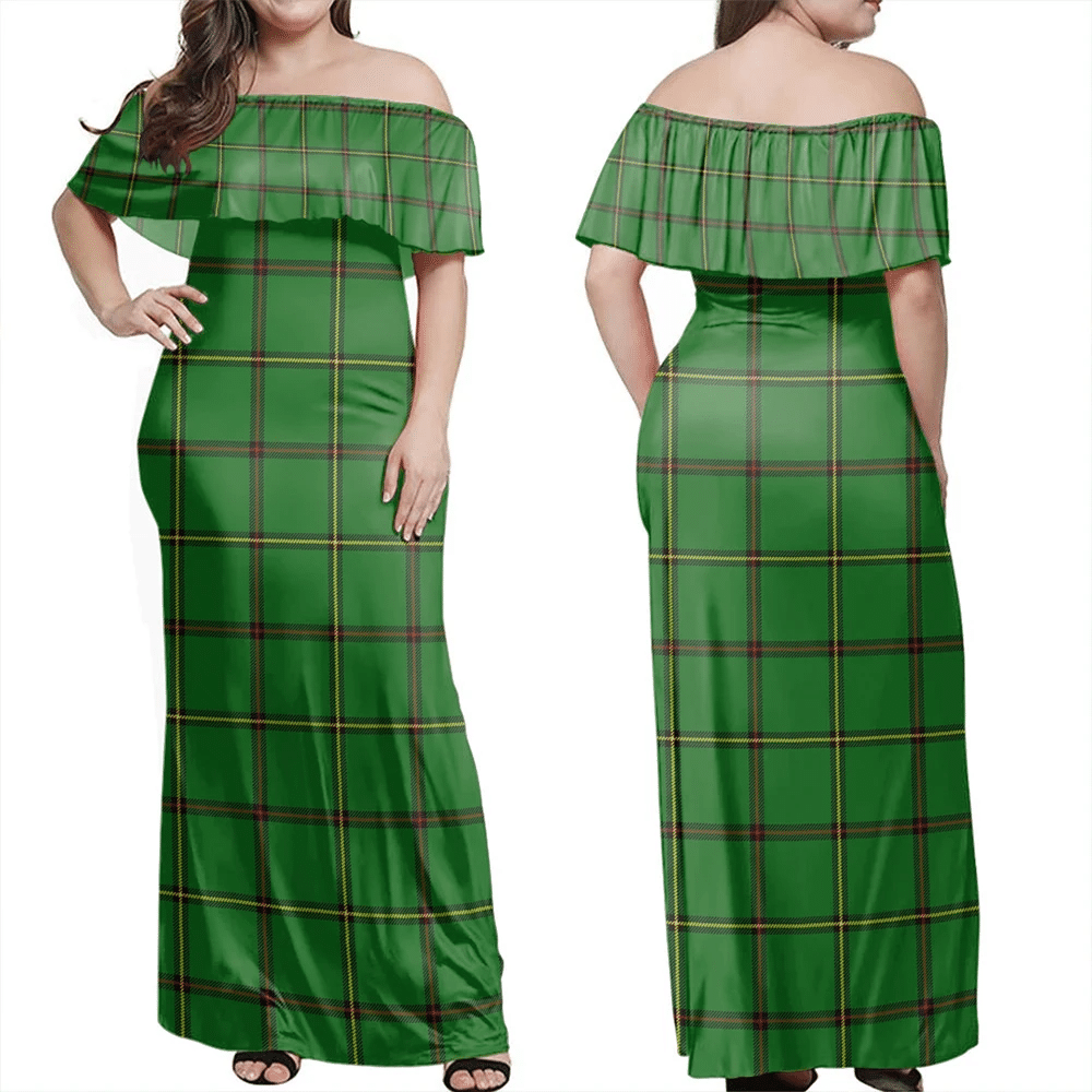 Clan Don Tribe Of Mar Tartan Hawaii Dress HQ22 Clan Mar Tartan Hawaii Dress   