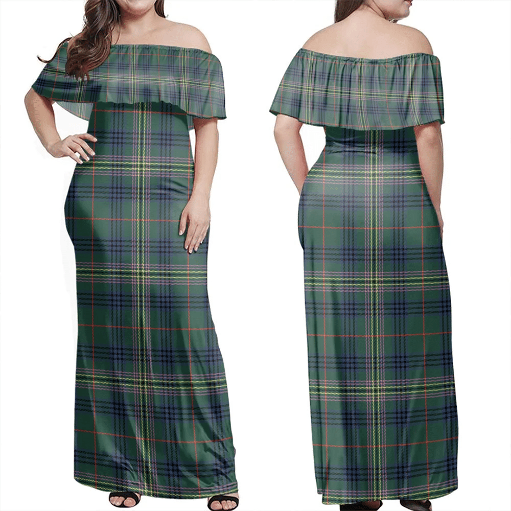 Clan Kennedy Modern Tartan Hawaii Dress YK48 Clan Kennedy Tartan Hawaii Dress   