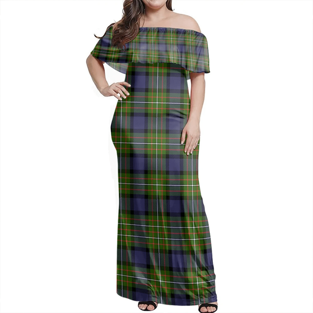 Clan Fergusson Modern Tartan Hawaii Dress XX99 Clan Fergusson Tartan Hawaii Dress   