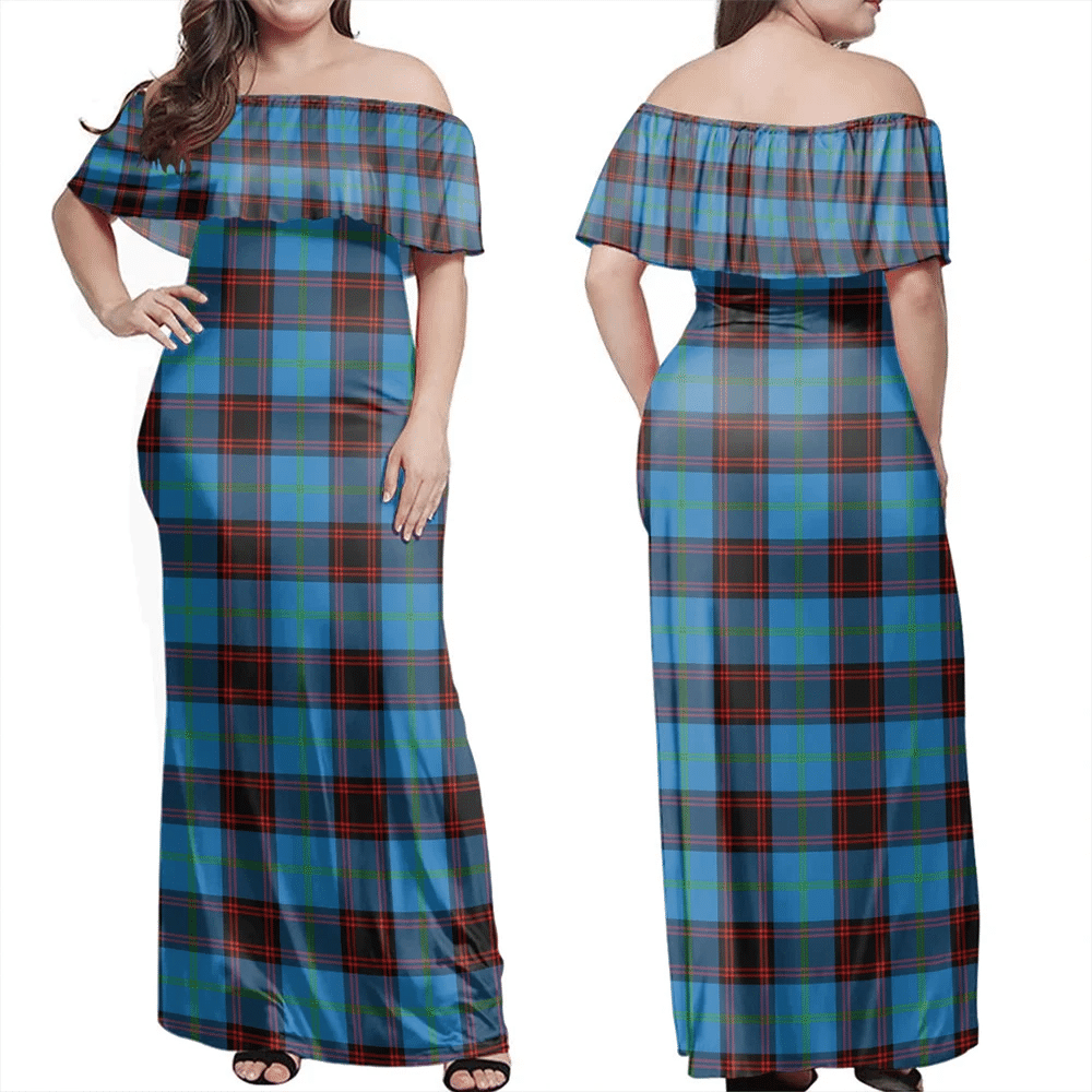 Clan Home Ancient Tartan Hawaii Dress XB89 Clan Home/Hume Tartan Hawaii Dress   