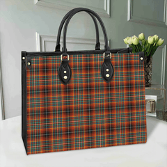 Clan Innes Ancient Tartan Leather Bag GK65 Clan Innes Tartan Today   