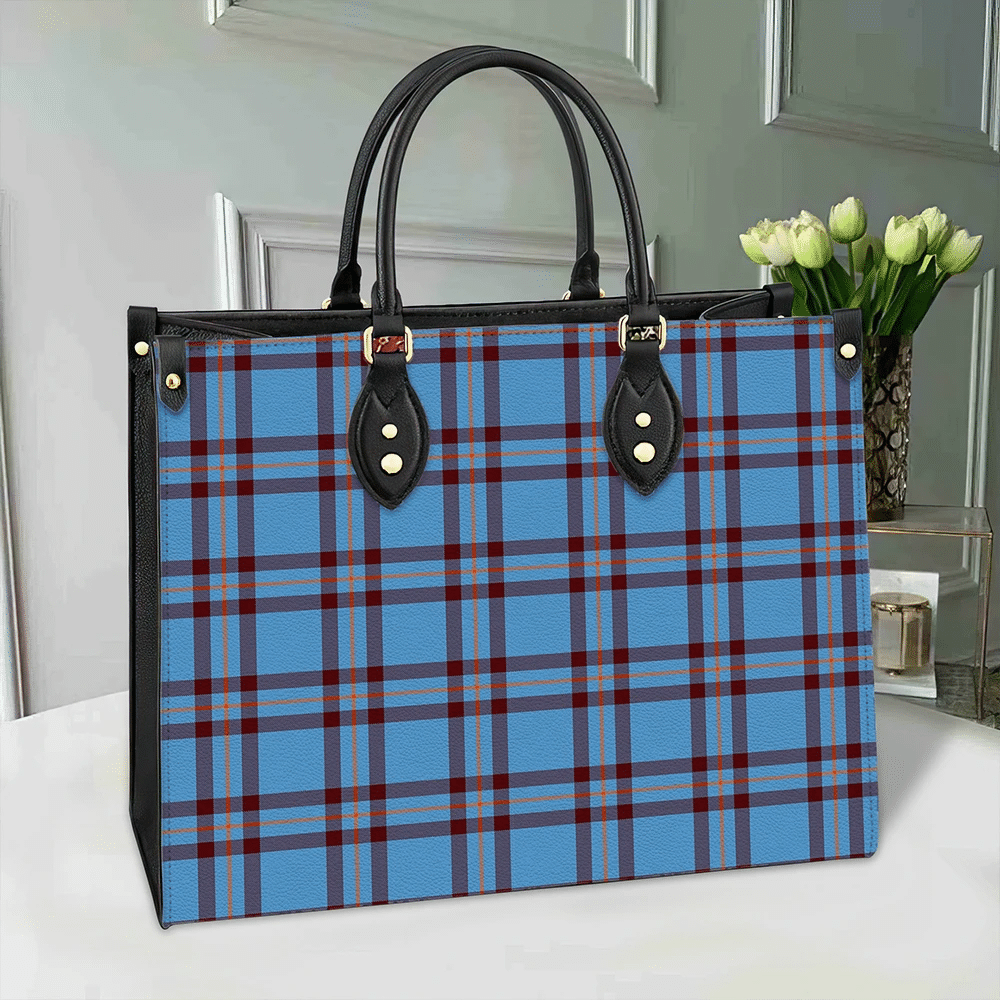 Clan Elliot Ancient Tartan Leather Bag ZK42 Clan Elliot Tartan Today   