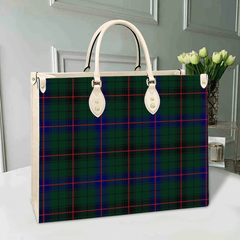 Clan Davidson Modern Tartan Leather Bag PO26 Clan Davidson Tartan Today   