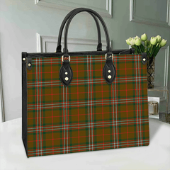 Clan Scott Brown Modern Tartan Leather Bag LT25 Clan Scott (Scott Tartan) Tartan Today   