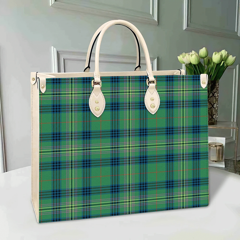 Clan Kennedy Ancient Tartan Leather Bag LZ87 Clan Kennedy Tartan Today   