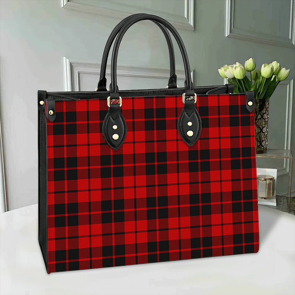 Clan Ettrick District Tartan Leather Bag CM61 Clan Ettrick District Tartan Today   