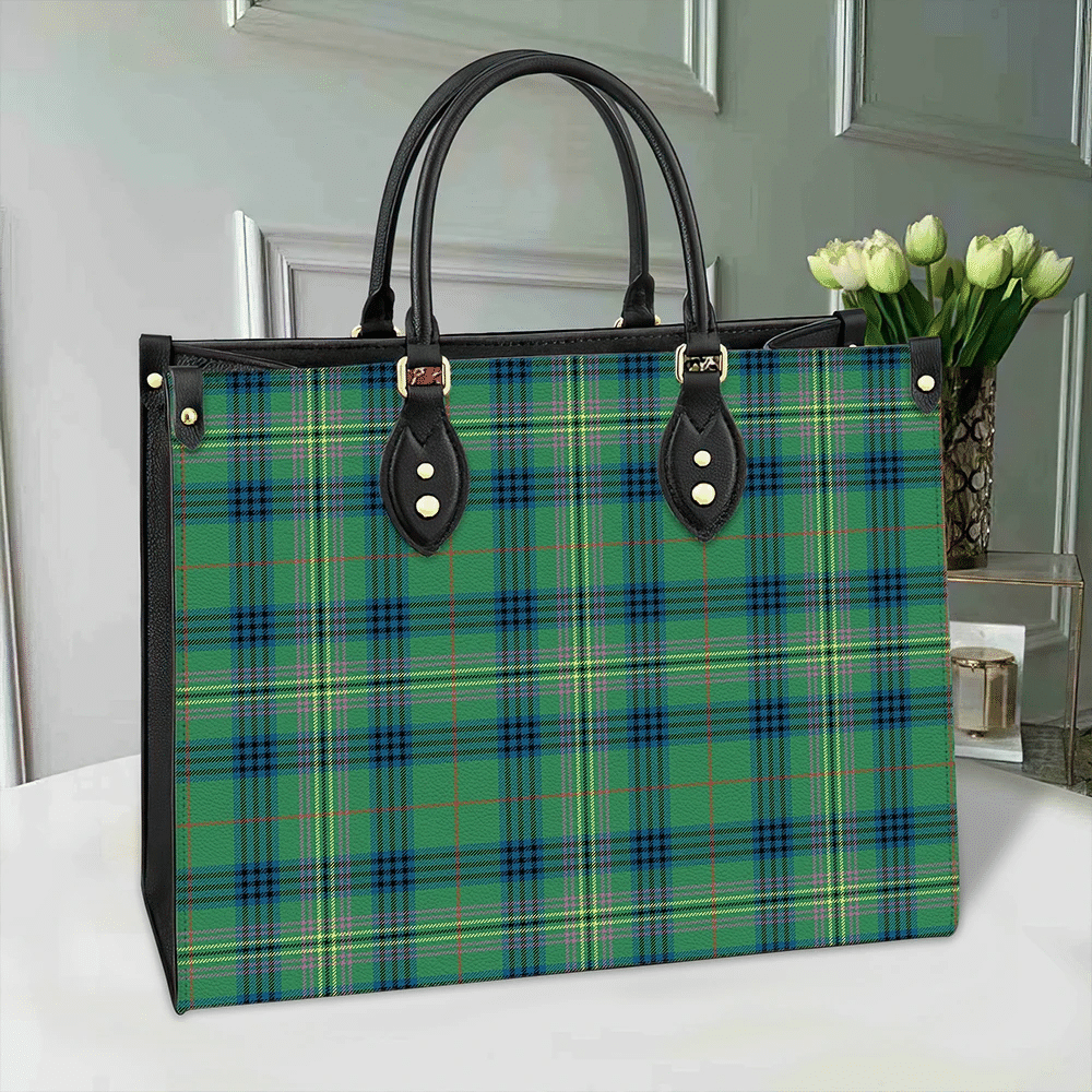 Clan Kennedy Ancient Tartan Leather Bag LZ87 Clan Kennedy Tartan Today   