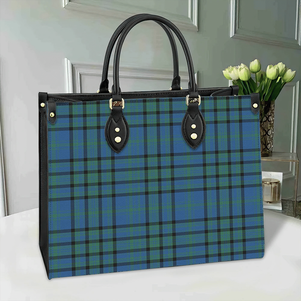 Clan Matheson Hunting Ancient Tartan Leather Bag LF34 Clan Matheson Tartan Today   