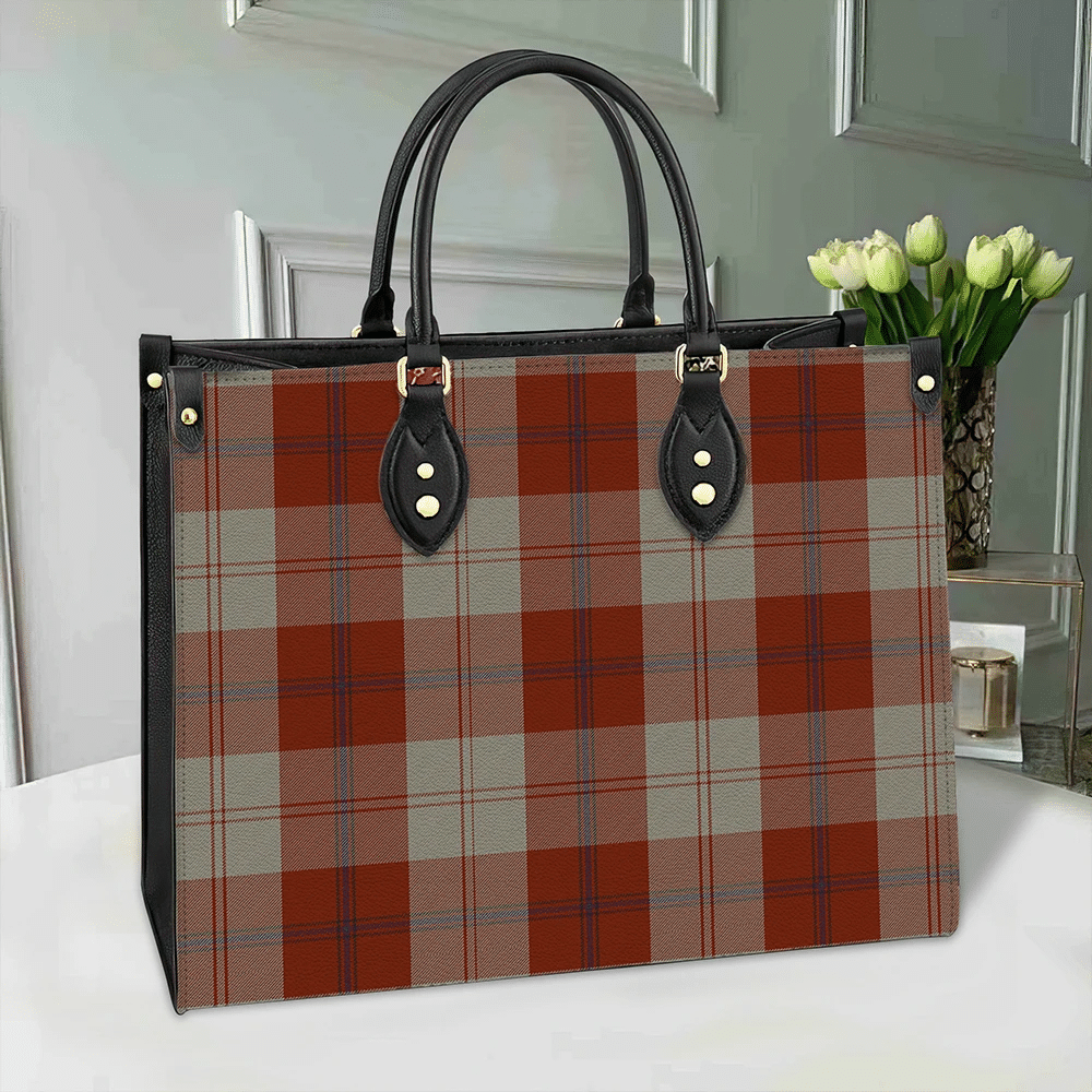 Clan Davidson Dress Dancers Tartan Leather Bag HA83 Clan Davidson Tartan Today   