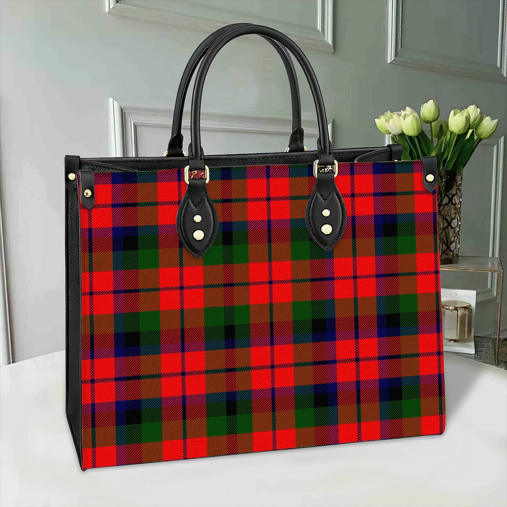 Clan MacNaughton Modern Tartan Leather Bag WU14 Clan MacNaughton Tartan Today   