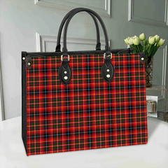 Clan Innes Modern Tartan Leather Bag VP47 Clan Innes Tartan Today   