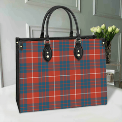 Clan Hamilton Ancient Tartan Leather Bag OG57 Clan Hamilton Tartan Today   