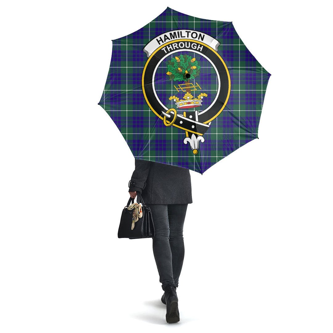 Clan Hamilton Hunting Modern Tartan Crest Umbrella GO84 Clan Hamilton Tartan Today   