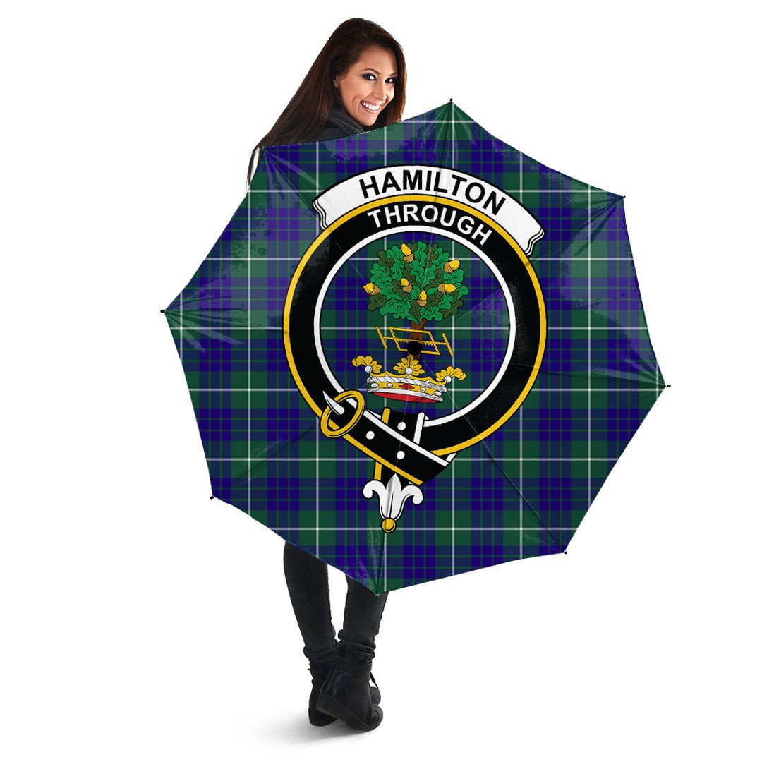 Clan Hamilton Hunting Modern Tartan Crest Umbrella GO84 Clan Hamilton Tartan Today   