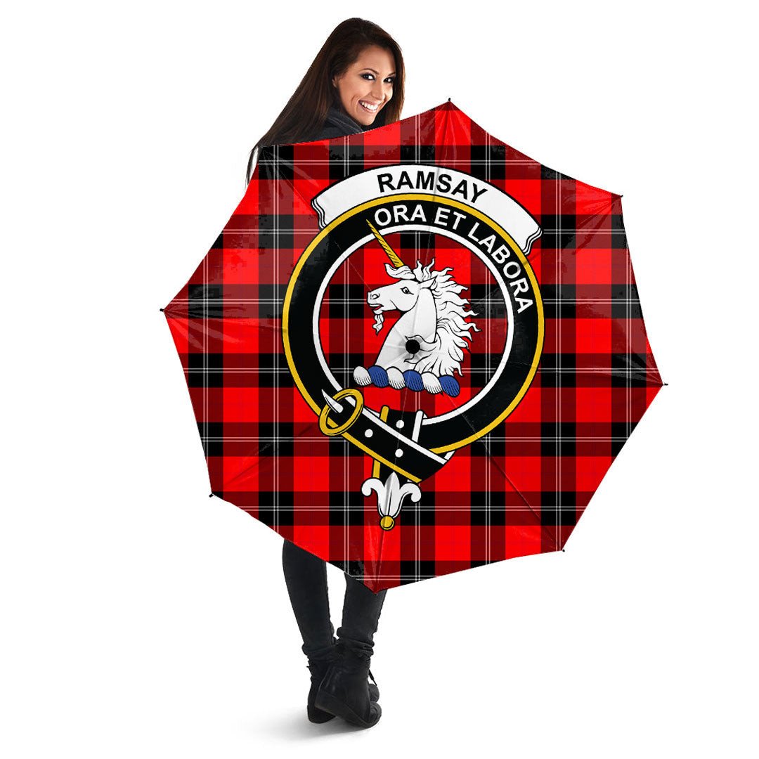 Clan Ramsay Modern Tartan Crest Umbrella KA86 Clan Ramsay Tartan Today   