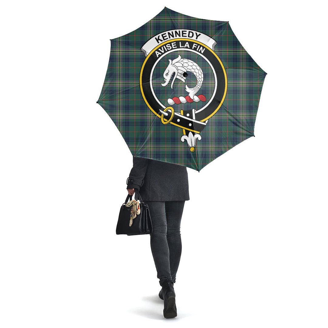 Clan Kennedy Modern Tartan Crest Umbrella BV97 Clan Kennedy Tartan Today   