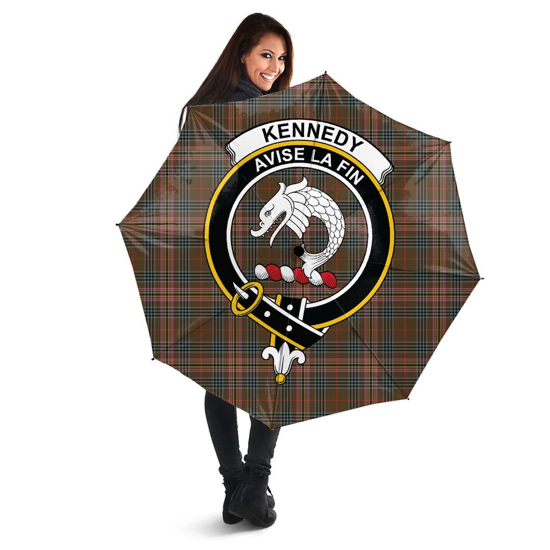 Clan Kennedy Weathered Tartan Crest Umbrella YH91 Clan Kennedy Tartan Today   