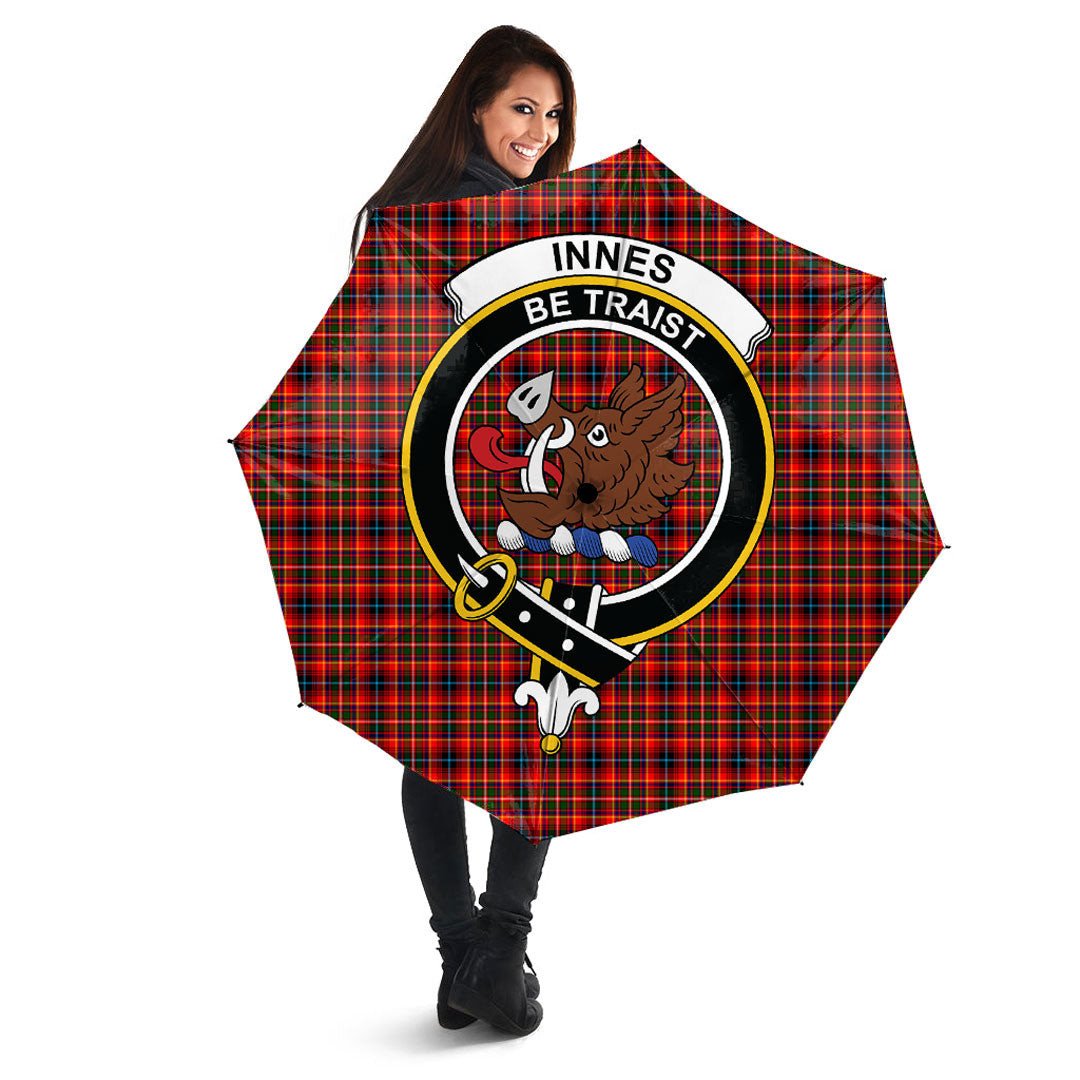 Clan Innes Modern Tartan Crest Umbrella JT36 Clan Innes Tartan Today   