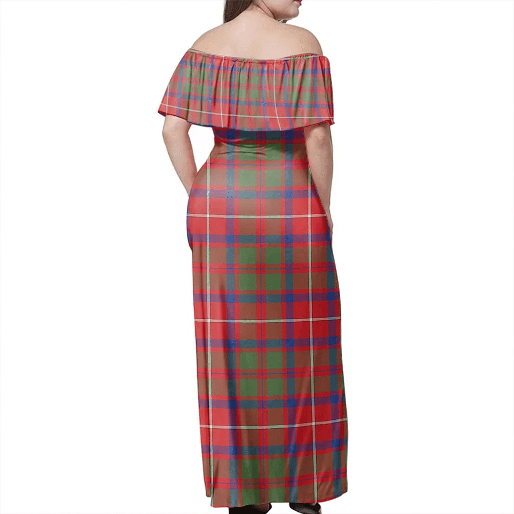 Clan Shaw Red Modern Tartan Hawaii Dress FU41 Clan Shaw Tartan Hawaii Dress   