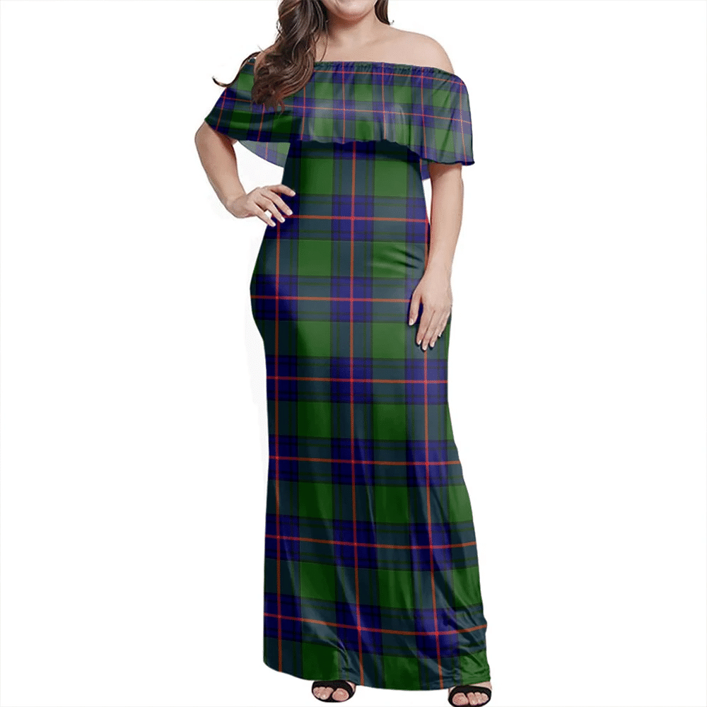 Clan Shaw Modern Tartan Hawaii Dress AT22 Clan Shaw Tartan Hawaii Dress   