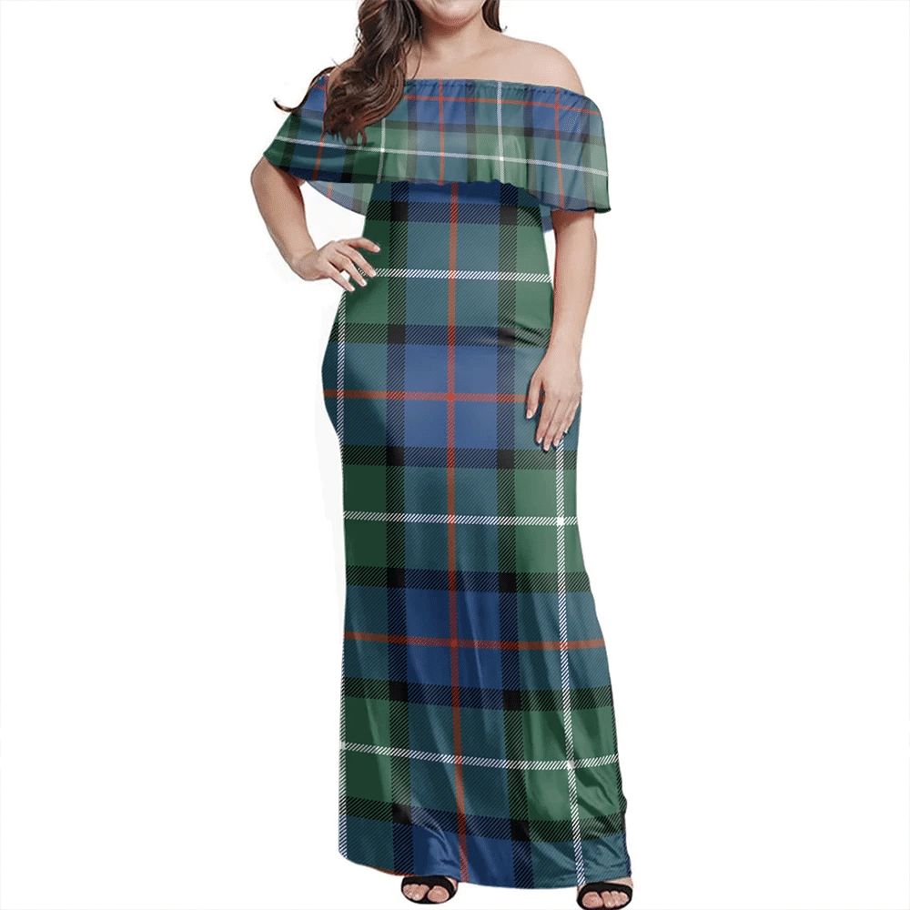 Clan Davidson Of Tulloch Tartan Hawaii Dress KP91 Clan Davidson Tartan Hawaii Dress   