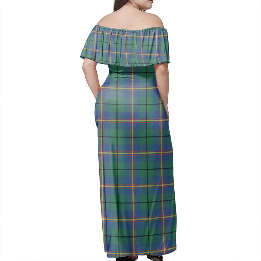 Clan Carmichael Ancient Tartan Hawaii Dress DJ36 Clan Carmichael Tartan Hawaii Dress   