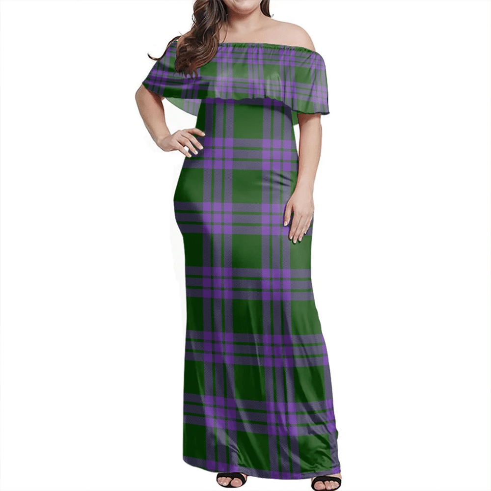 Clan Elphinstone Tartan Hawaii Dress PW27 Clan Elphinstone Tartan Hawaii Dress   