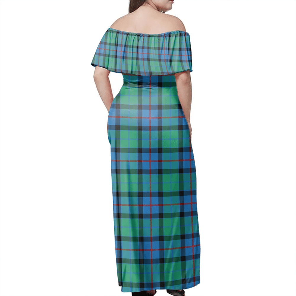 Clan Flower Of Scotland Tartan Hawaii Dress DO12 Clan Flower Of Scotland Tartan Hawaii Dress   