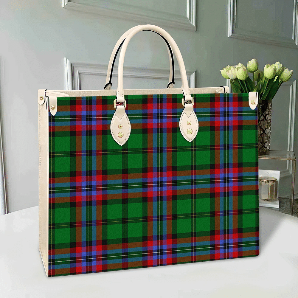 Clan McGeachie Tartan Leather Bag PV32 Clan McGeachie Tartan Today   