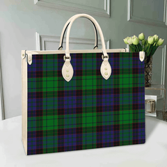 Clan Stewart Old Modern Tartan Leather Bag ZY20 Clan Stewart Tartan Today   