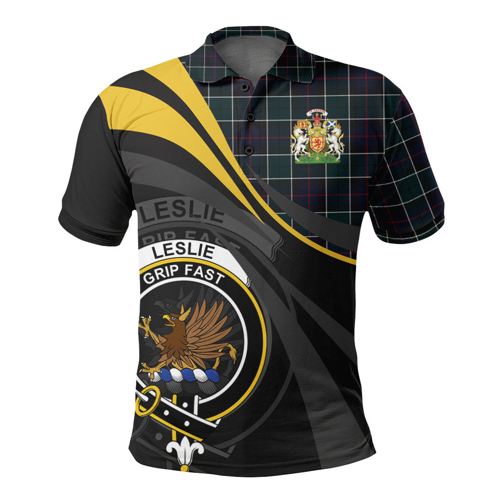 Clan Leslie Hunting Modern Tartan Polo Shirt - Royal Coat Of Arms Style TU55 Leslie Hunting Modern Tartan Tartan Polo   