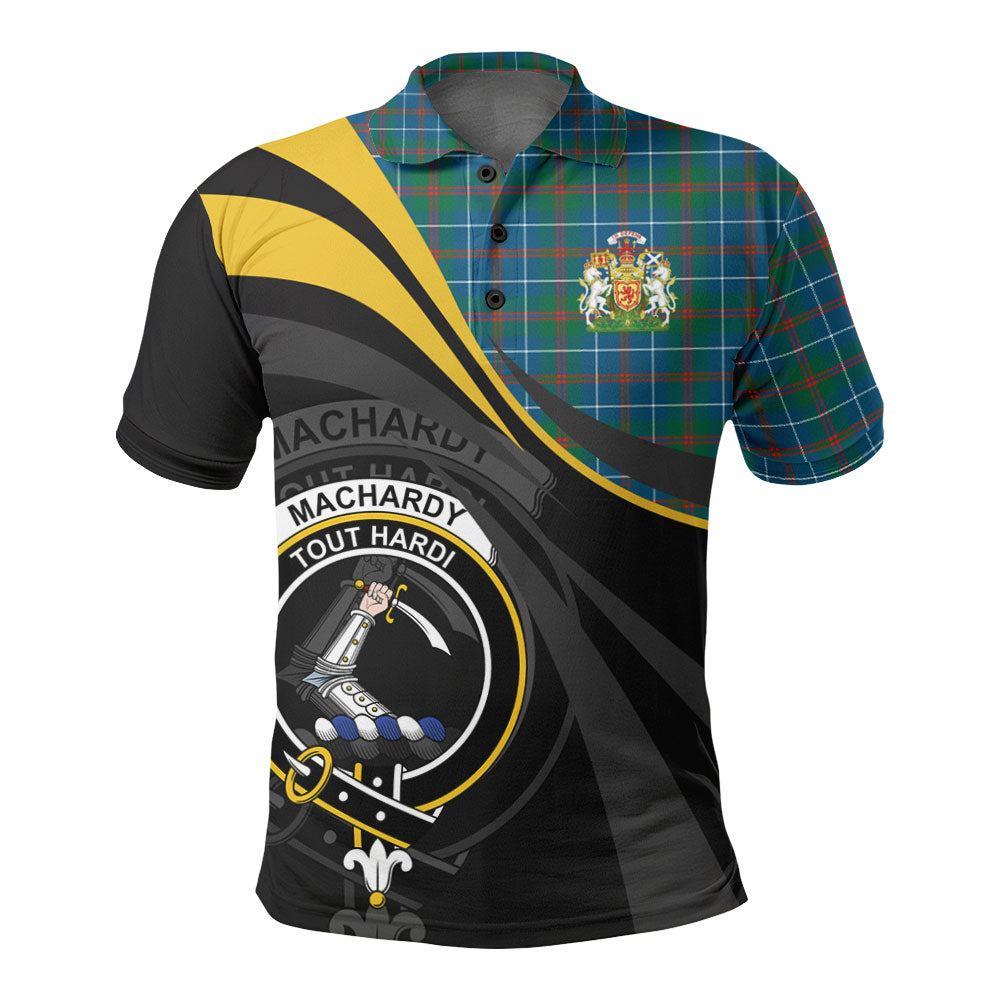 Clan MacHardy Ancient Tartan Polo Shirt - Royal Coat Of Arms Style FE72 MacHardy Ancient Tartan Tartan Polo   