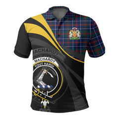 Clan MacHardy Modern Tartan Polo Shirt - Royal Coat Of Arms Style DX73 MacHardy Modern Tartan Tartan Polo   