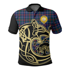 Clan MacHardy Modern Tartan Polo Shirt Viking Wolf WC19 MacHardy Modern Tartan Tartan Polo   