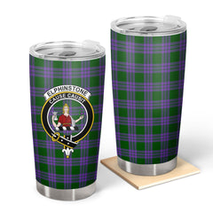 Clan Elphinstone Tartan Crest Tumbler SN19 Clan Elphinstone Tartan Today   