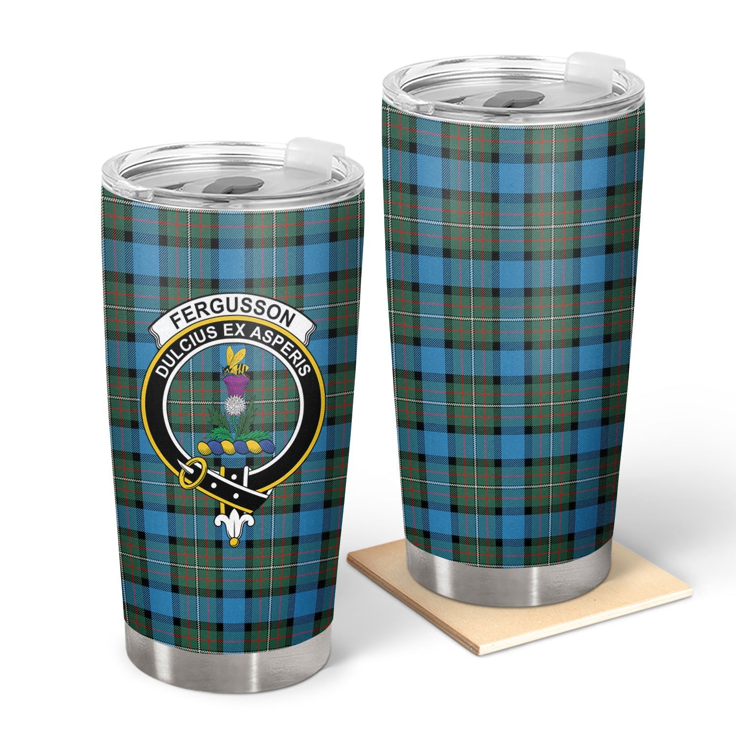 Clan Fergusson Ancient Tartan Crest Tumbler LY84 Clan Fergusson Tartan Today   