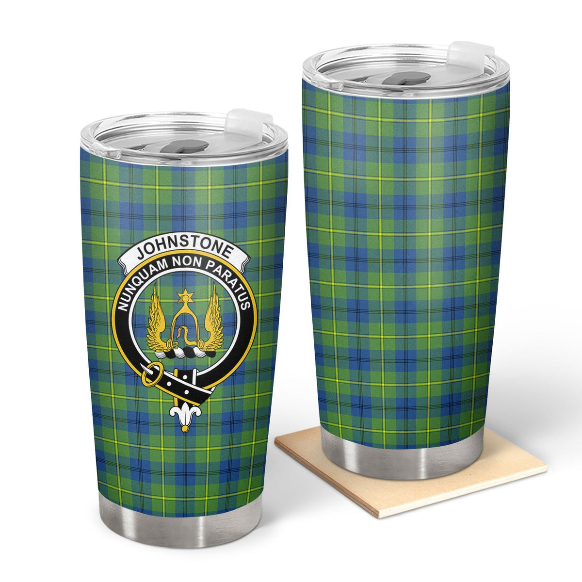 Clan Johnstone Ancient Tartan Crest Tumbler HG33 Clan Johnstone Tartan Today   