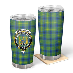 Clan Johnstone Ancient Tartan Crest Tumbler HG33 Clan Johnstone Tartan Today   