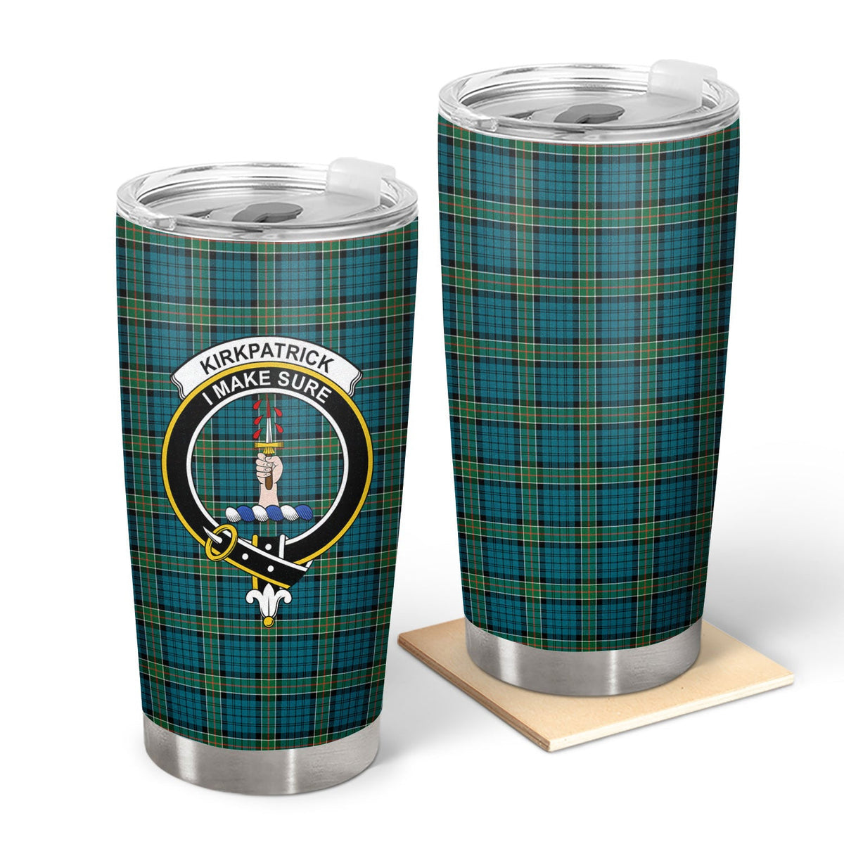 Clan Kirkpatrick Ancient Tartan Crest Tumbler ZJ54 Clan Kirk Tartan Today   