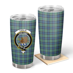 Clan Leslie Hunting Ancient Tartan Crest Tumbler BK32 Clan Leslie Tartan Today   