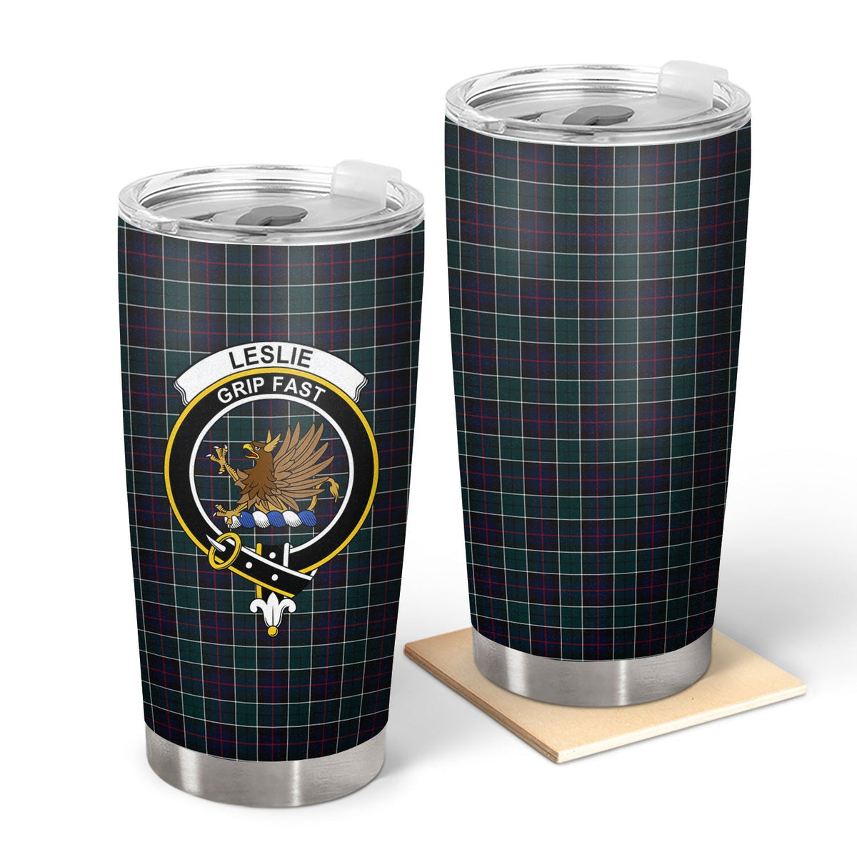 Clan Leslie Hunting Modern Tartan Crest Tumbler XX87 Clan Leslie Tartan Today   