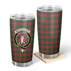 Clan MacCulloch (McCulloch) Tartan Crest Tumbler KB25 Clan McCulloch Tartan Today   