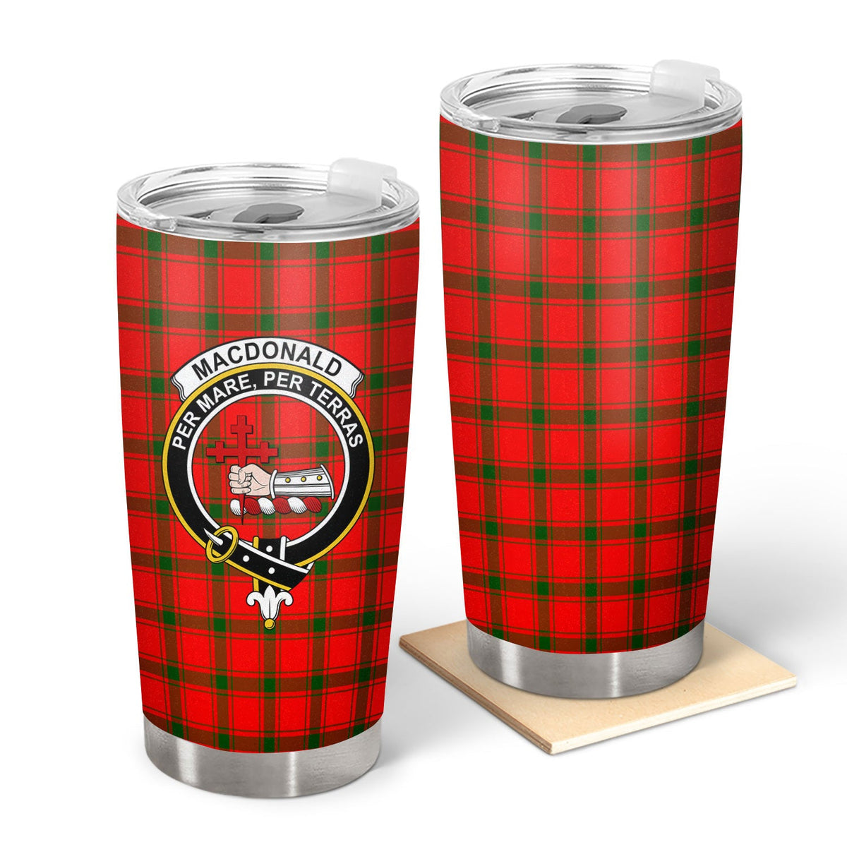 Clan MacDonald of Sleat Tartan Crest Tumbler QE94 Clan MacDonald of Sleat Tartan Today   