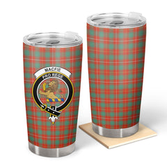 Clan MacFie Ancient Tartan Crest Tumbler NH88 Clan MacPhee_MacFie Tartan Today   