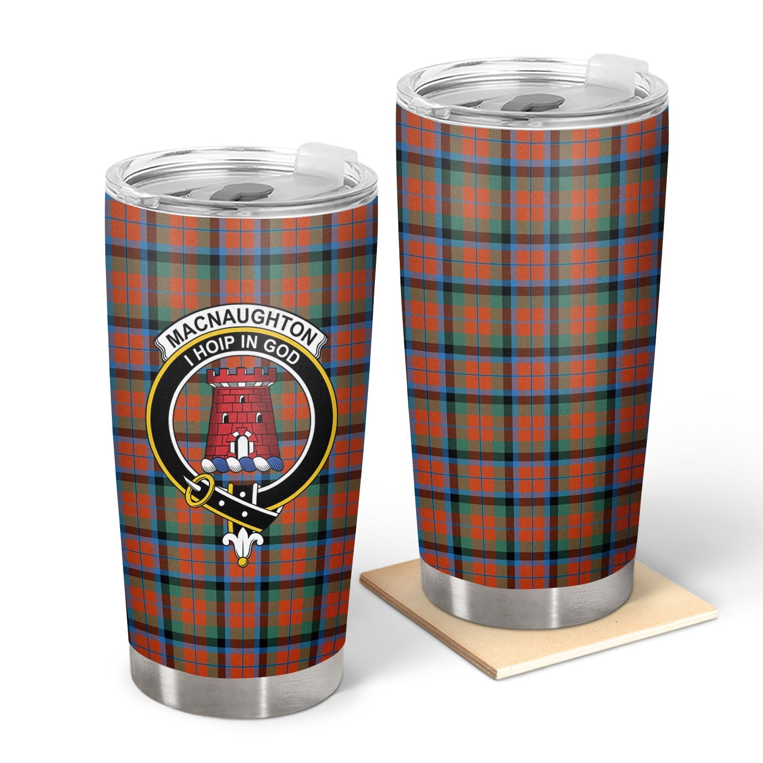 Clan MacNaughton Ancient Tartan Crest Tumbler HI73 Clan MacNaughton Tartan Today   