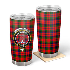 Clan MacNaughton Modern Tartan Crest Tumbler EQ12 Clan MacNaughton Tartan Today   