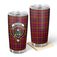 Clan McGowan Tartan Crest Tumbler WZ32 Clan MacGowan (McGowan) Tartan Today   